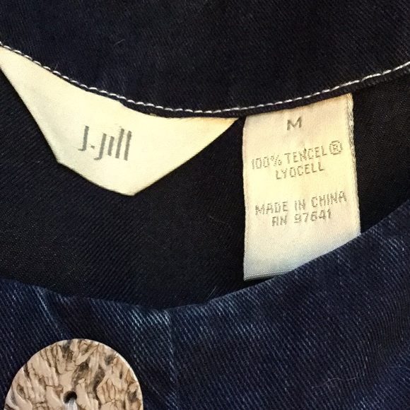J. Jill Jackets & Coats J Jill Womens Soft Denim Jacket Blazer M 3z46 Poshmark